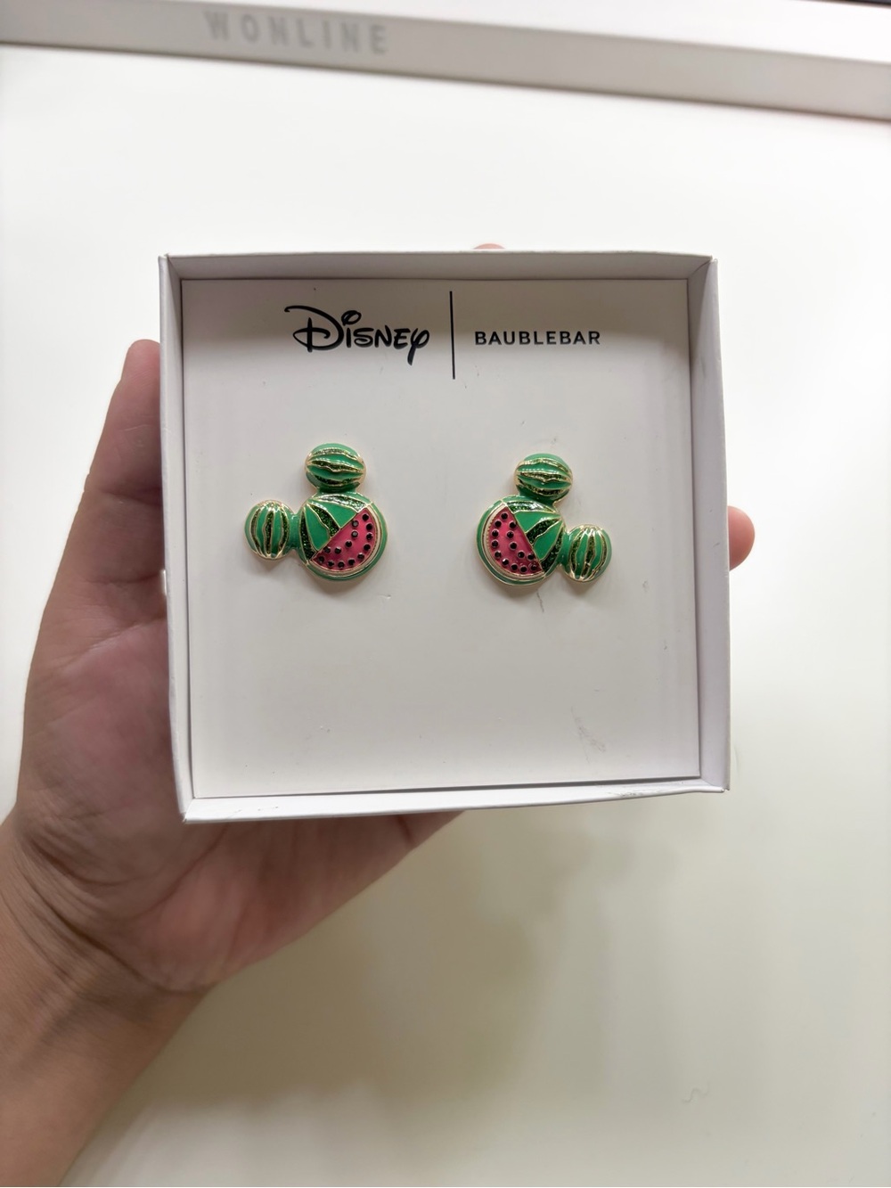 Disney x Baublebar Mickey Mouse Watermelon Earrings